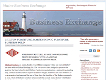 Tablet Screenshot of mainebusinessexchange.com